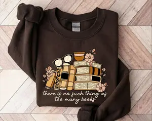 Floral Bookish Sweatshirt: Booktrovert Hoodie, Flower Bookish Crewneck, Book Lover Sweatshirt, Librarian Sweater