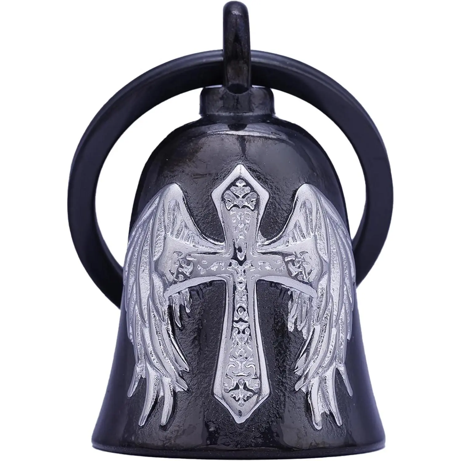 Stainless Steel Motorcycle Bell for Men, Good Luck Peace Charm Bell, Universal Metal Bell for Motorcycle Bicycle Accessories