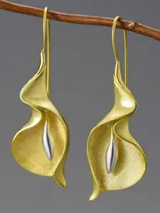 Vintage Elegant Lotus Pendant Earrings, Creative Handmade Women's Jewelry, Daily Wear, Perfect Gift, Zinc Material, All Seasons