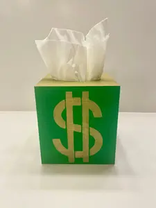 Money Sign Tissue Box Cover