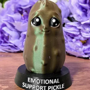 Emotional Support Pickle Figurine Decor Gift Vegetable Ornaments - Figurines for Adults