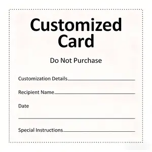 ONLINE Card "Do Not Buy" Pre-sales Consultation Cards for Body Highlighter Oil Customer Support
