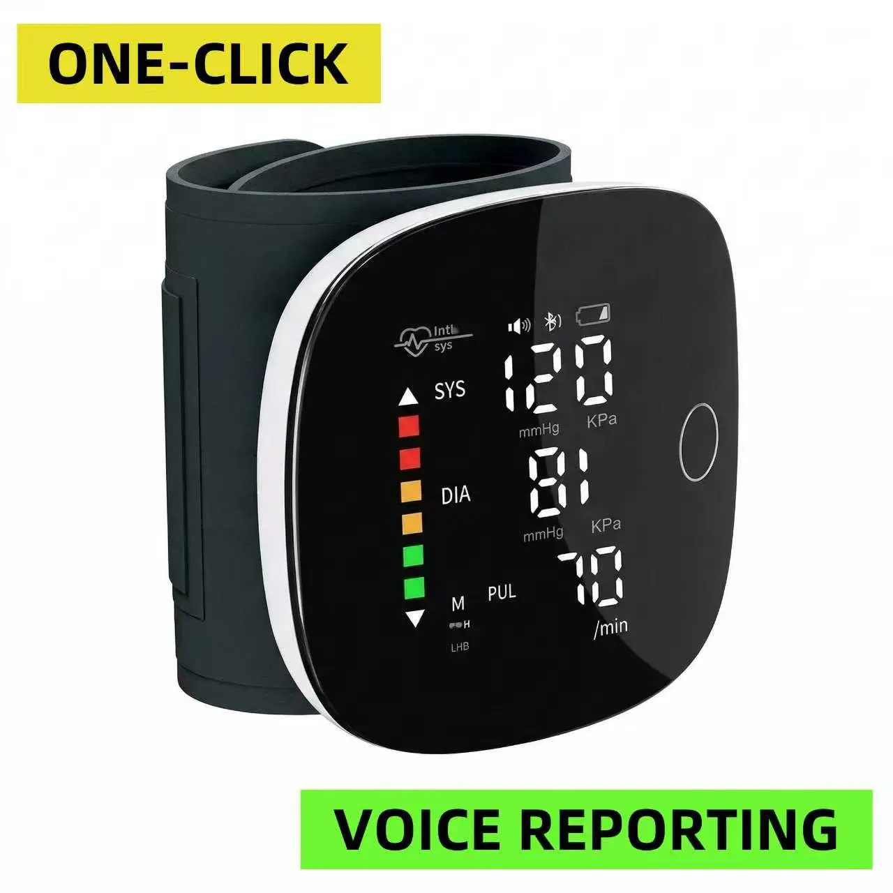 Wrist Digital Blood Pressure Monitor - Sports Wristband Health Care Kit with Heart Rate & Pulse Meter, Digital Display, Blood Pressure Monitors for Home Use Wrist