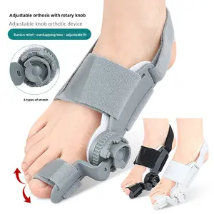 Big toe valgus orthosis toe overlap varus separator rotary adjustable toe separator