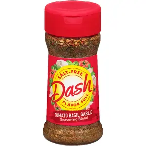 4x Dash Tomato Basil Garlic Seasoning Blend - Savory Spice for Cooking & Sauces 2.5oz