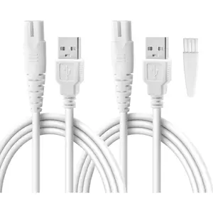 2 Pack Replacement Charger Cable for Electric Callus Remover for Feet, Compatible with Pritech Callus Remover BCM-1138 Electric Foot Callus Remover, Adapter USB Cable for Electric Feet Callus Remover