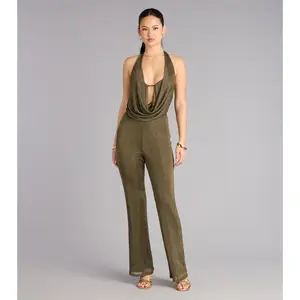 Effortless Drama Halter Jumpsuit