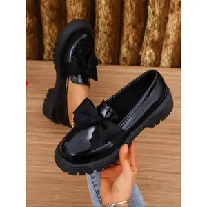 Women's Fashionable Bowknot Design Loafers, Casual Comfortable Soft Sole Shoes for Daily Wear, All-match Commuter Shoes for Work & Daily Wear