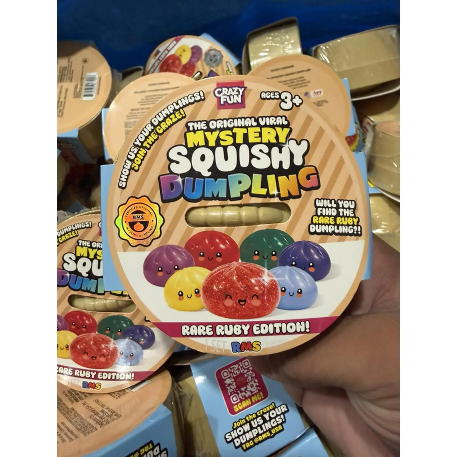 RMS Rare Ruby Edition Mystery Squishy Dumpling - 100% Authentic Chase Collectible Toy for Ages 3+