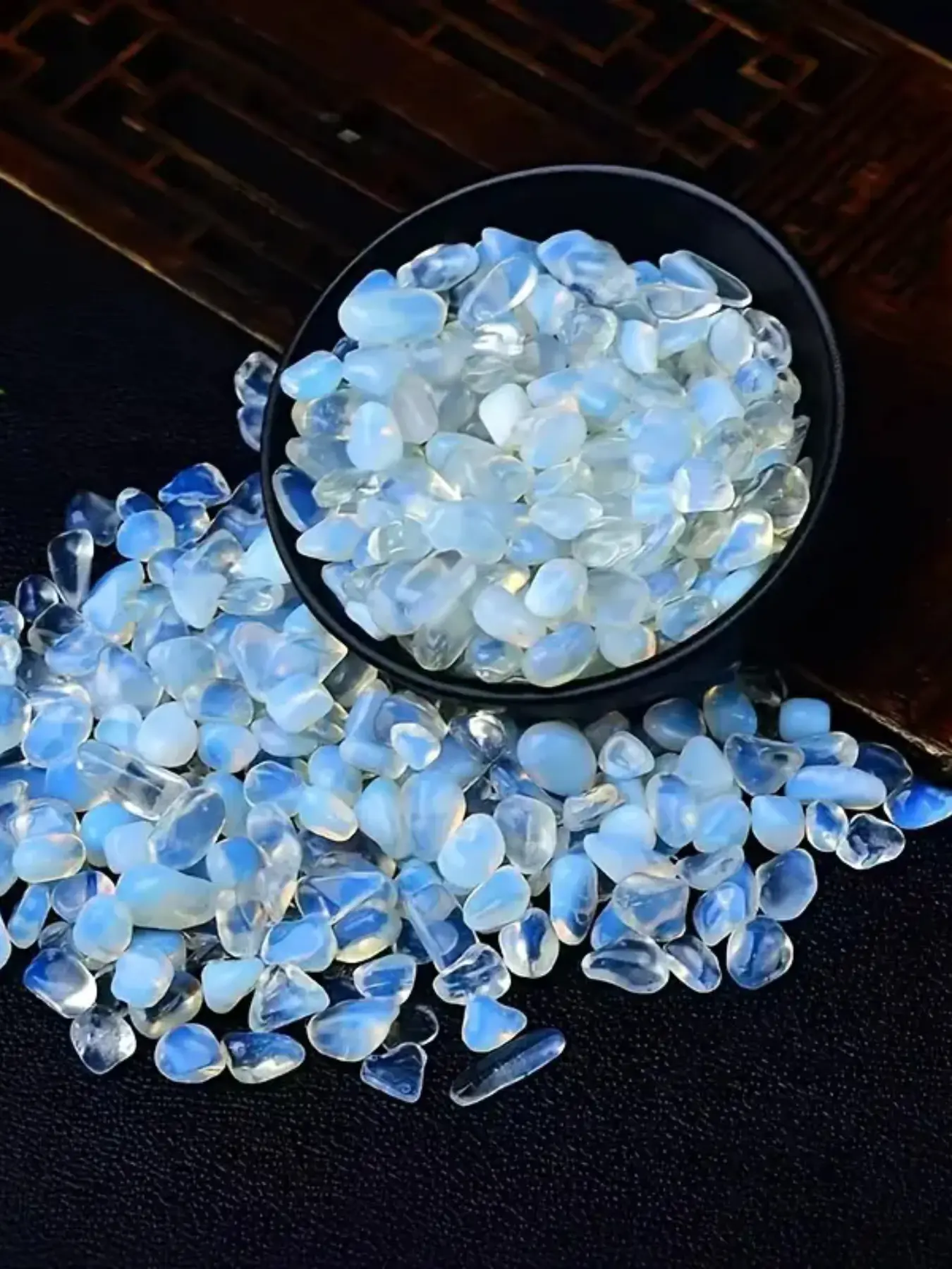 100g Elegant Opal Polished Stones for DIY Projects, Jewelry Making, Wish Bottles, Garden and Fountain Decor, Perfect Holiday Gift and Uniformly Shaped Beads, Crystal DIY Charms, Crystals for Crafts, Craft Embellishments, DIY Bead Art, Decoration Beads