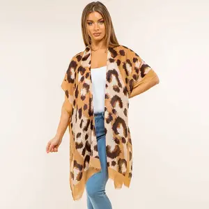 3.18.26 Duster animal print kimono OS