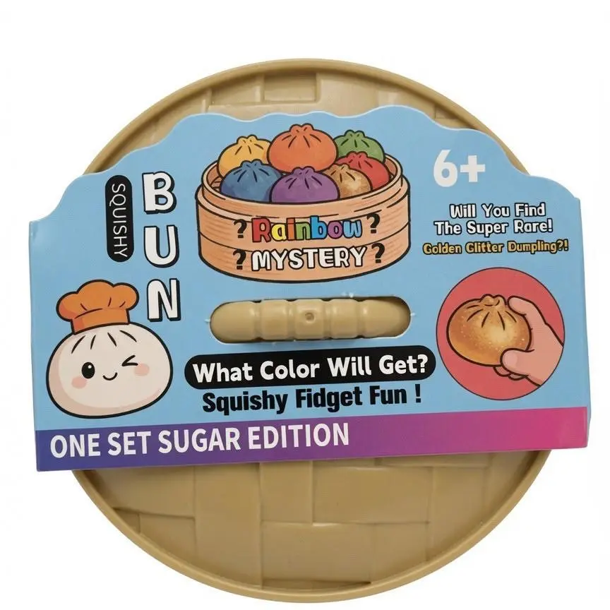 Rainbow Mystery Squishy Bun Sugar Edition -Mystery Pack