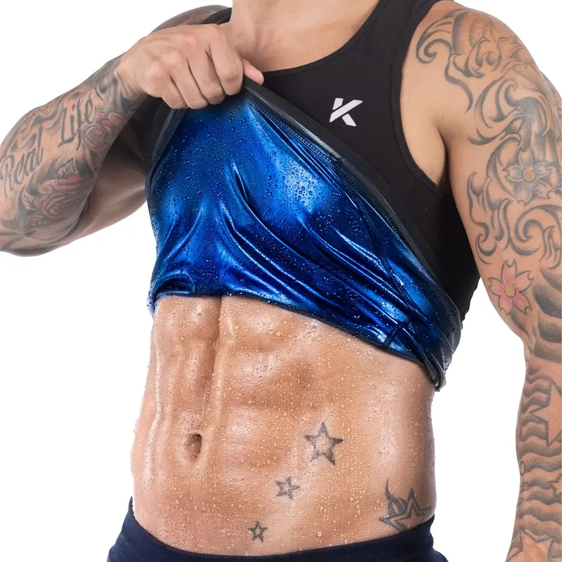 Kewlioo Men's Heat-Trapping Sweat Vest for Gym, Fitness, Exercise Gym Workout Wear Athletic Activewear