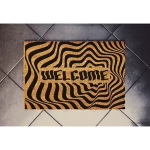 Trippy Welcome Doormat, Psychodelic door mat, Optical Illusion Pattern Door Mat, Doormats, Door Mat, Housewarming Gift, Welcome Mat