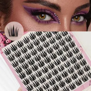 Large Capacity False Eyelashes Box, C Curl 11-13mm Natural Look Makeup, Daily Use for Beginners, Suitable for Women & Girls, No Glue Needed