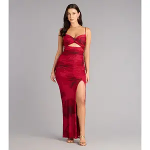 Lily Abstract Print Mermaid Formal Dress