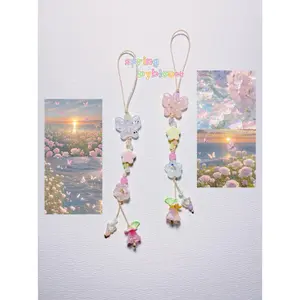[NEW] Flower & Fish Phone Charm – Cute Handmade Strap