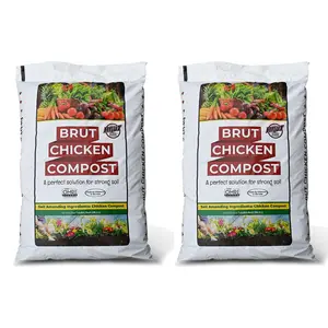 Brut Organic Nutrient Rich Garden Fertilizer for Farm and Garden Use (2 Pack) Brut Organic Nutrient Rich Garden Fertilizer for Farm and Garden Use (2 Pack)