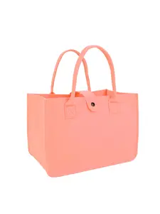 Single Pack Felt Handbag Large Capacity Women's Shoulder Bag Gift Bag Felt Shopping Bag Storage Bag Fashion Tote Bag
