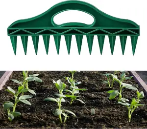 Seed Planter Tool Bulb Planters Dibbler Gardening Tool Seed Spacing Tool Seed Planting Tool for Garden Beds, Raised Beds & Pots | Fixed Spacing, Precise Dibbling for Effortless Seed Planting