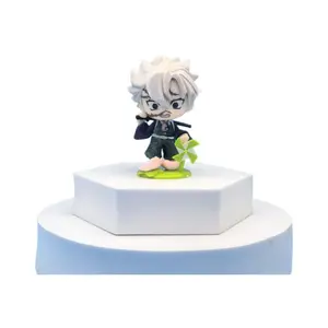 Blind Box Birth Flower Series Demon Slayer Figures Tanjiro, Nezuko, Zenitsu, Tsuyu Desktop Ornaments Trendy Blind Box