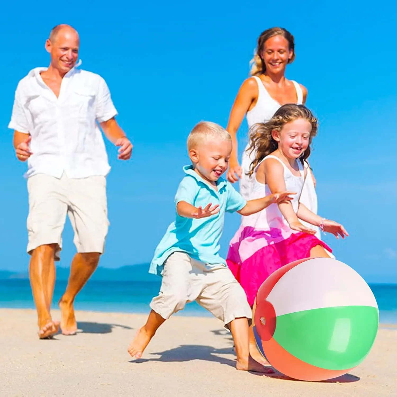 Garvee 18 Pack Rainbow Inflatable Beach Balls for Kids – 7.9'' & 12'' Durable Pool Toys – Fun Water Game, Outdoor Summer Parties, Hawaiian Exotic Theme, Swimming Pool & Beach Activities