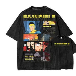 Invincible Unisex Fit Washed T-Shirt  19