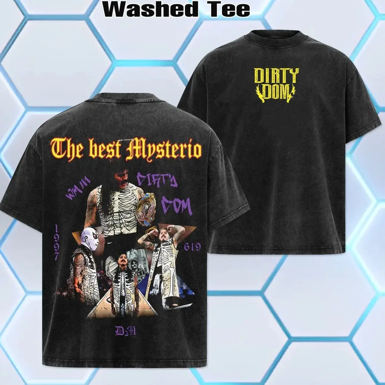 WWE 2026 - Retro Vintage Limited Edition Dominik Mysterio - WWE Washed Tee - Unisex Tshirt - Hoodie Clothes Cotton Menswear Unisex Top Soft Apparel Streetwear Summer Outfits Gift For Women And Men, WWE Merch P28