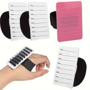 Eyelash Extension Hand Pallet with Adjustable Wrist Strap, Lash Holder Lash Tiles for False Lash Tray Tools, Unscented, No Power or Battery Required false eyelash applicator tool