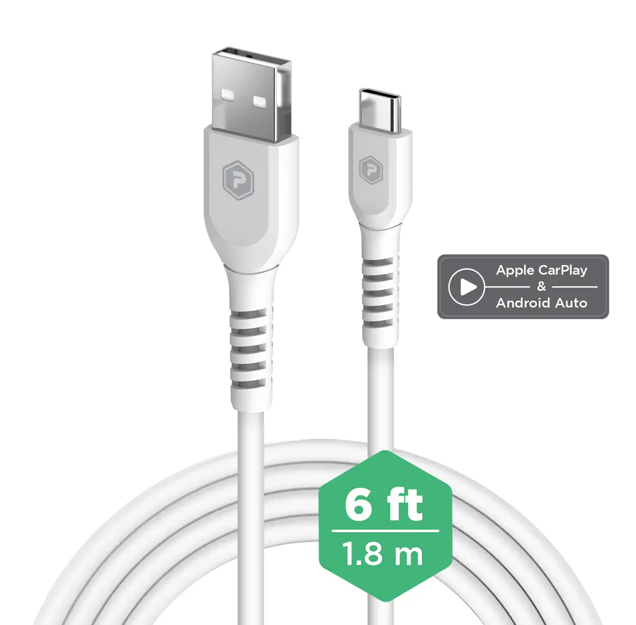 PowerPeak 6ft CarPlay & Android Auto Cable