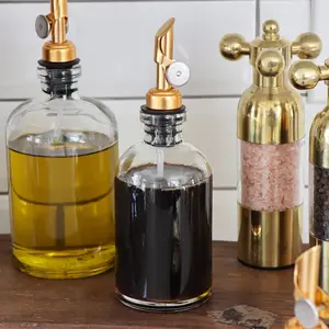 Glass Apothecary Bottle with Weighted Pour Spout - 8 oz