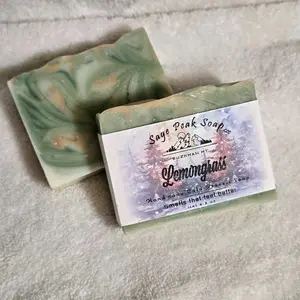 Lemongrass Cold Process Soap- Sage Peak Soap LLC.