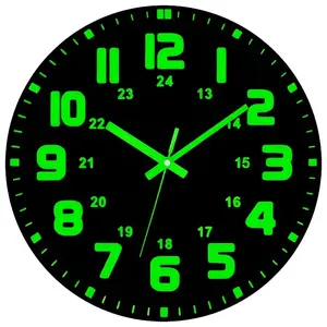 Wireless, luminous vinyl wall clock with large digits. No ticking, silent, suitable for living rooms, bedrooms, offices, and kitchens. A perfect gift for parties, New Year's celebrations, anniversaries, and graduation seasons.