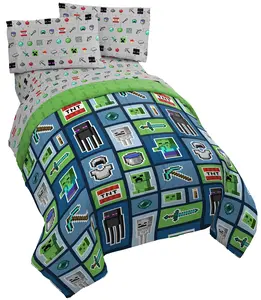 Jay Franco Minecraft Monster Hunters Bed Set