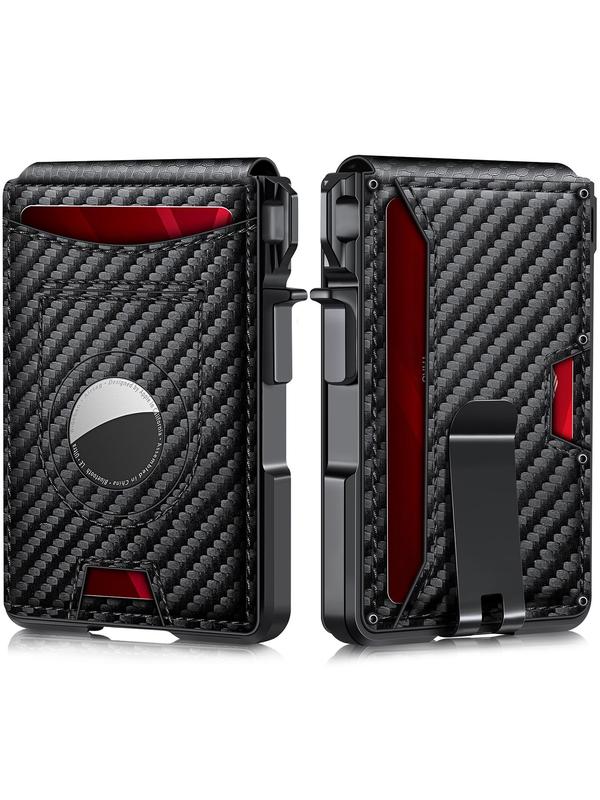 Men's Business Style Minimalist Card Holder, Rfid Card Slots, Magnetic Closure Card Holder Organizer, with Rfid Blocking, Multi Card Slot Wallet for Men for Daily Use, Pu Card Holder Men's Business Style Minimalist Card Holder, Rfid Card Slots, Magnetic Closure Card Holder Organizer, with Rfid Blocking, Multi Card Slot Wallet for Men for Daily Use, Pu Card Holder