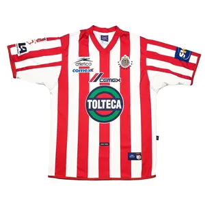 2001/02 Chivas Guadalajara Home Shirt, Retro Football Soccer Jersey, Club Guadalajara Fan Apparel, Vintage Match Style Kit, Gift for Football Fan