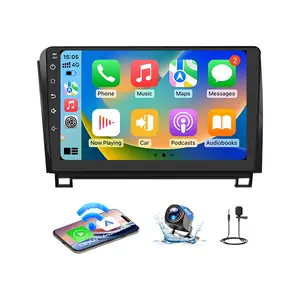 Car Stereo Android 13 for Toyota Tundra 2007-2013 Sequoia 2008-2018, 10 Inch, Touch Screen, 2+64GB, Car Radio, Wireless CarPlay, GPS Navigation, WiFi BT, Mirror Link, SWC