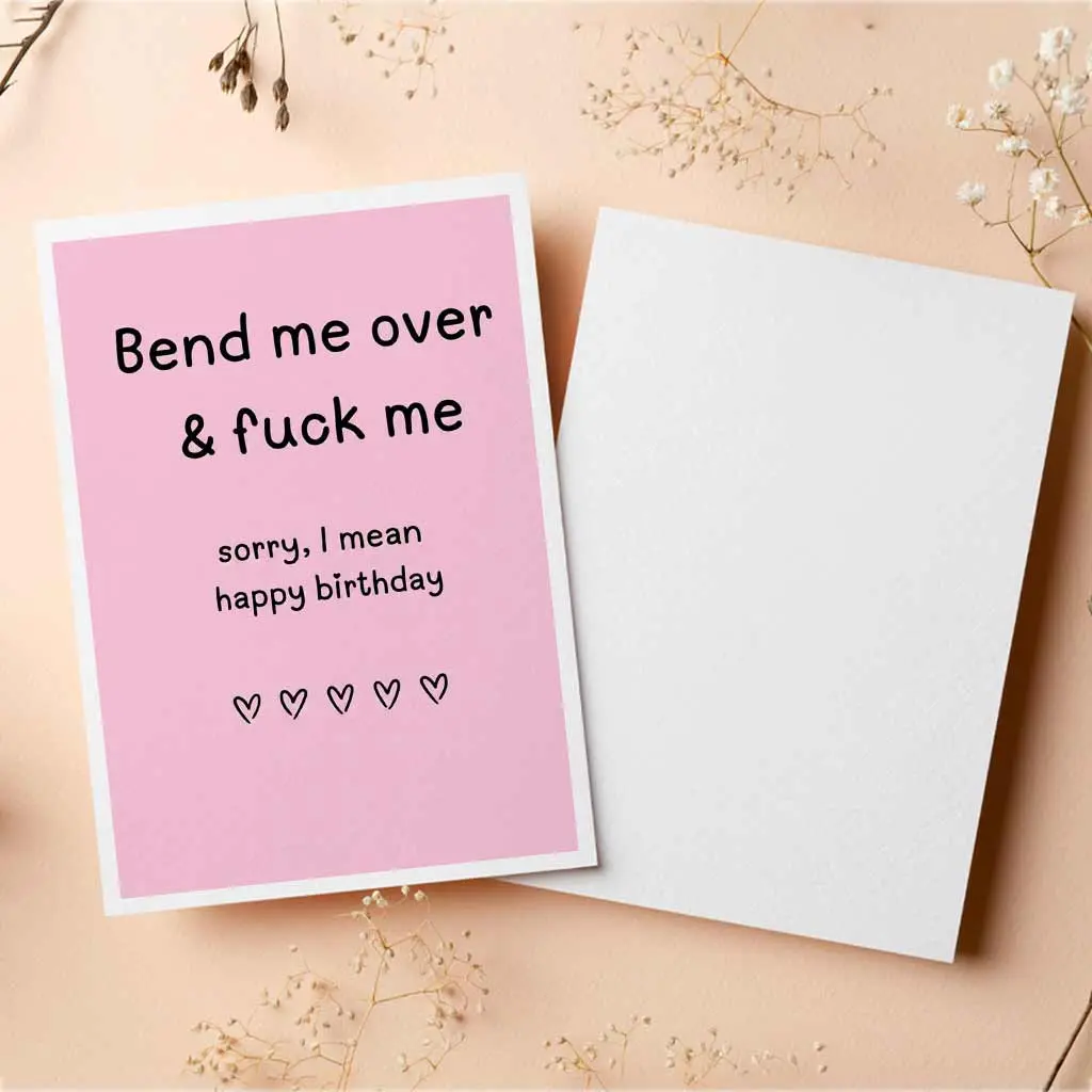 [5x7inch Envelope Included] Dirty Birthday Card for Him, Raunchy Birthday Card for Husband, Boyfriend Birthday Card, Birthday Gift, Birthday Cards for boyfriend - bid10057