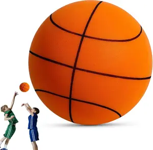 Silent Basketball Size 7 – Upgraded Foam Indoor Training Ball for Quiet Dribbling, Real Feel & Higher Bounce (9.4 in)