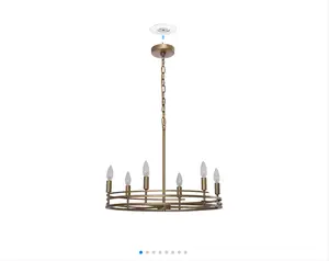 Plug & Play Tallant 6-light Chandelier in Transitional and Modern Style-82.45 Inches Tall and 23 Inches Wide