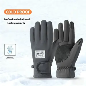 Women's Winter Warm Gloves, Windproof Waterproof Anti-Slip Touchscreen Fleece Lined, Outdoor Cycling Gloves for Students