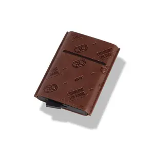 The Pilot UFC Edition by Andar – Slim Leather Wallet with Trigger Card Access | RFID-Blocking Minimalist Wallet in Limited-Edition UFC x Andar Collab