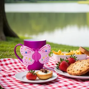 1pc 11oz/320ml Butterfly-themed Mug,drinkware,Coffee Cups,coffee mug,Tea Cup, Birthday Gift, Holiday Gift, New Year Gift, Valentine'S Day Gift, Christmas Gift Tumbler Kitchenware