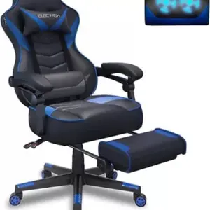 ELECWISH Gaming Chair Massage Swivel Office Chair Computer Seat with Footrest