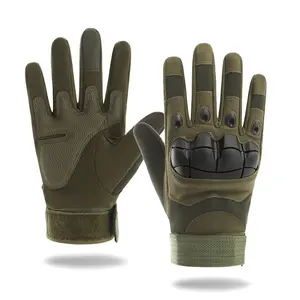 Outdoor Tactical Full Finger Gloves, Soft Knuckle Protection, Touchscreen Non-Slip Breathable, Unisex Work Gloves, Father's Gift