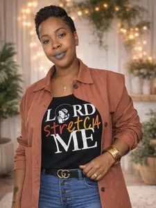 Lord Stretch Me Women’s T-Shirt | Inspirational Christian Graphic Tee | Faith-Based Shirt | Casual Streetwear Top | Unisex S-4X