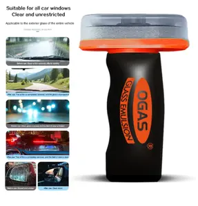 Glod Ride Oil Remover Windshield Cleaner Glass Cream Auto Degreaser Window Cleaner Handheld Compact Portable Remove Oil Film Clear View for Car Foam Powerful Multi-Purpose