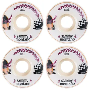 Sml Skateboard Wheels 53mm Sammy Montano Lucidity OG Wide 99A White