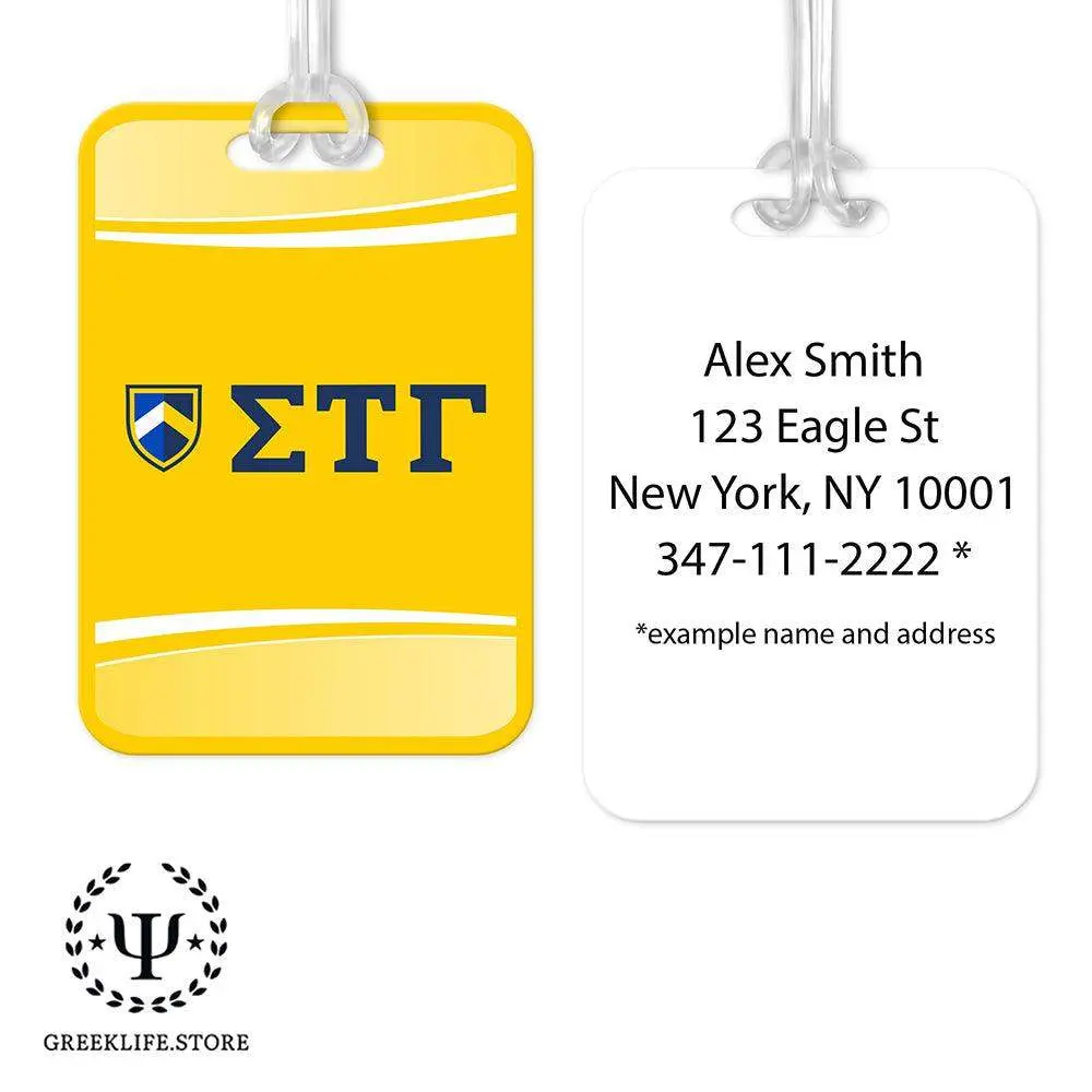 Sigma Tau Gamma Luggage Bag Tag (Rectangular)
