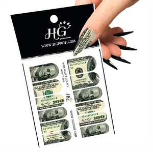 Dollars Nail Water Decals Dollars Nail Water Decals